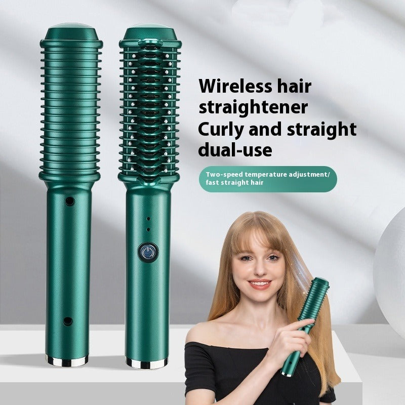 USB Wireless Straight Comb for Curling & Straightening