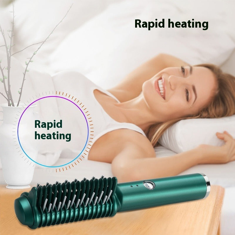 USB Wireless Straight Comb for Curling & Straightening