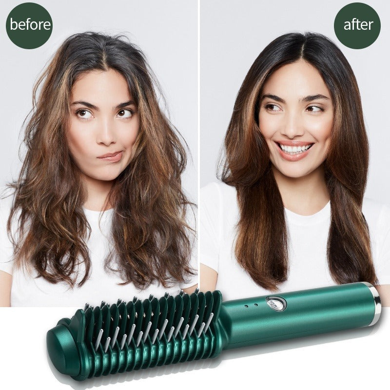 USB Wireless Straight Comb for Curling & Straightening