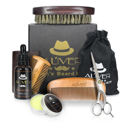 Beard Comb, Beard Balm, Grooming Tools Set